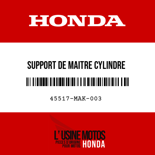 image de 45517-MAK-003 SUPPORT DE MAITRE CYLINDRE