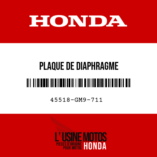 image de 45518-GM9-711 PLAQUE DE DIAPHRAGME