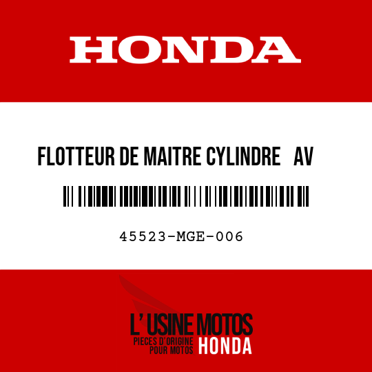 image de 45523-MGE-006 FLOTTEUR DE MAITRE CYLINDRE   AV
