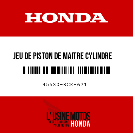 image de 45530-KCE-671 JEU DE PISTON DE MAITRE CYLINDRE