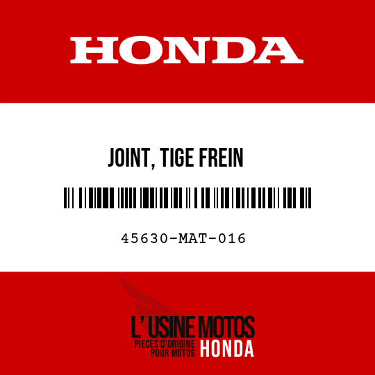 image de 45630-MAT-016 JOINT, TIGE FREIN