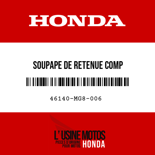 image de 46140-MG8-006 SOUPAPE DE RETENUE COMP