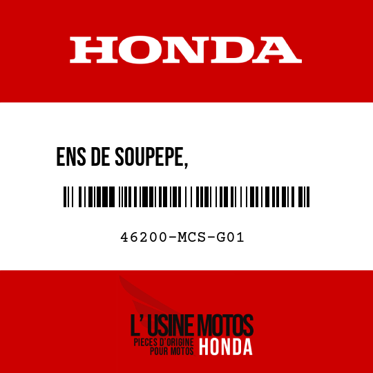 image de 46200-MCS-G01 ENS DE SOUPEPE,              PROPORTIONNEMENT COMMANDE