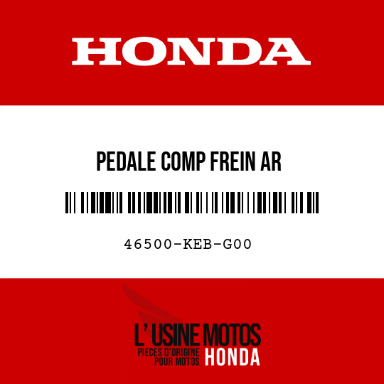 image de 46500-KEB-G00 PEDALE COMP FREIN AR