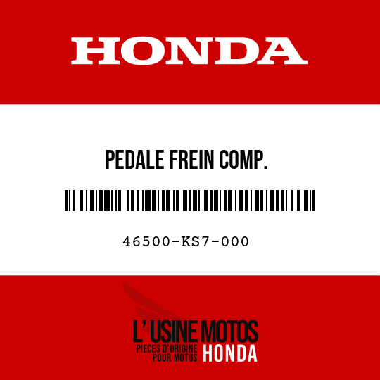 image de 46500-KS7-000 PEDALE FREIN COMP.