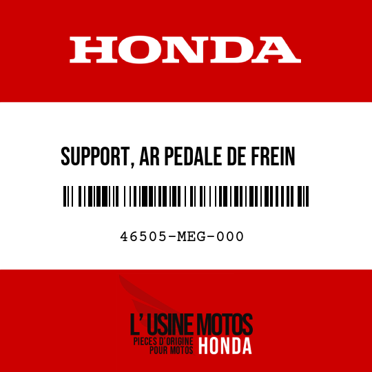 image de 46505-MEG-000 SUPPORT, AR PEDALE DE FREIN