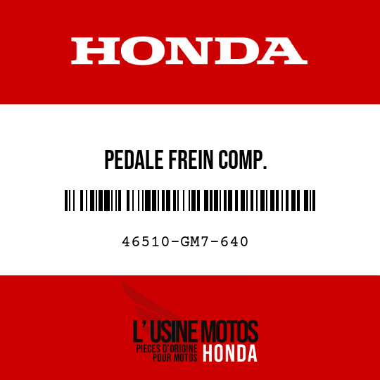 image de 46510-GM7-640 PEDALE FREIN COMP.