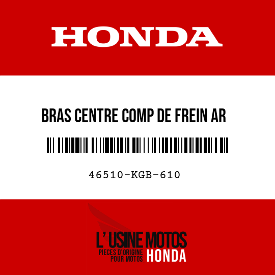 image de 46510-KGB-610 BRAS CENTRE COMP DE FREIN AR