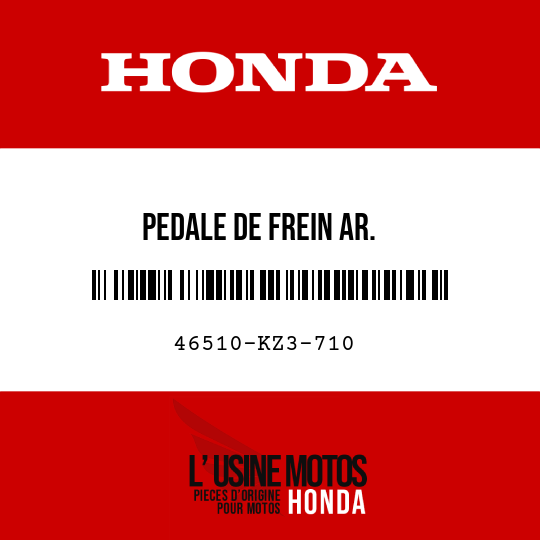 image de 46510-KZ3-710 PEDALE DE FREIN AR.