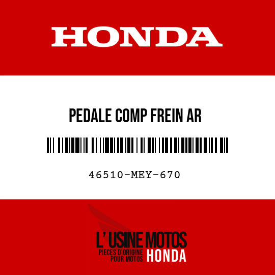 image de 46510-MEY-670 PEDALE COMP FREIN AR
