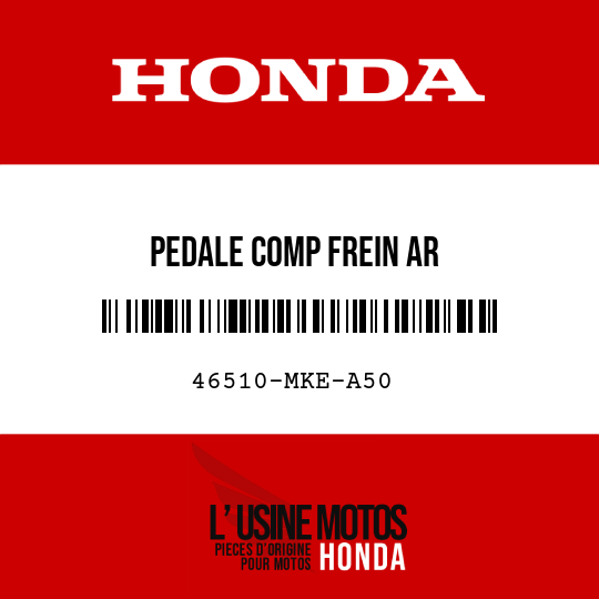 image de 46510-MKE-A50 PEDALE COMP FREIN AR