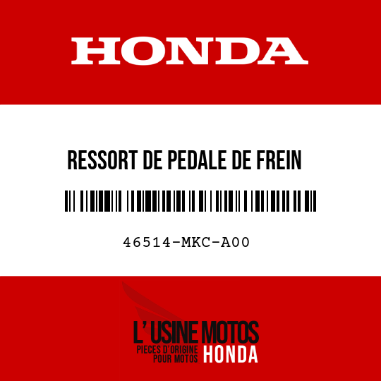 image de 46514-MKC-A00 RESSORT DE PEDALE DE FREIN