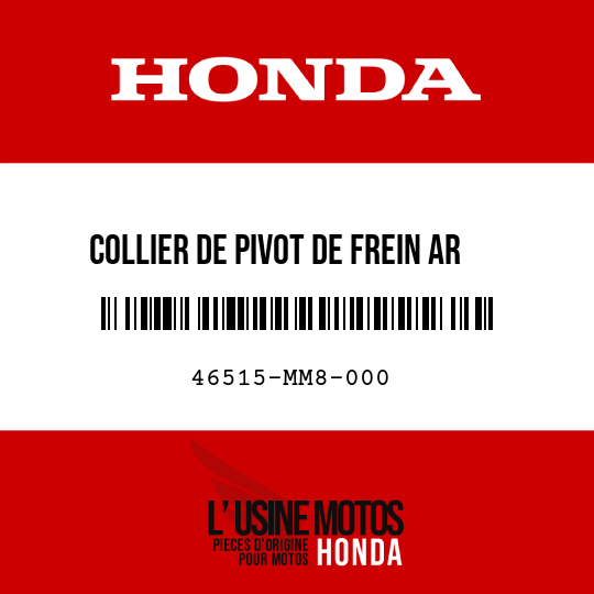 image de 46515-MM8-000 COLLIER DE PIVOT DE FREIN AR