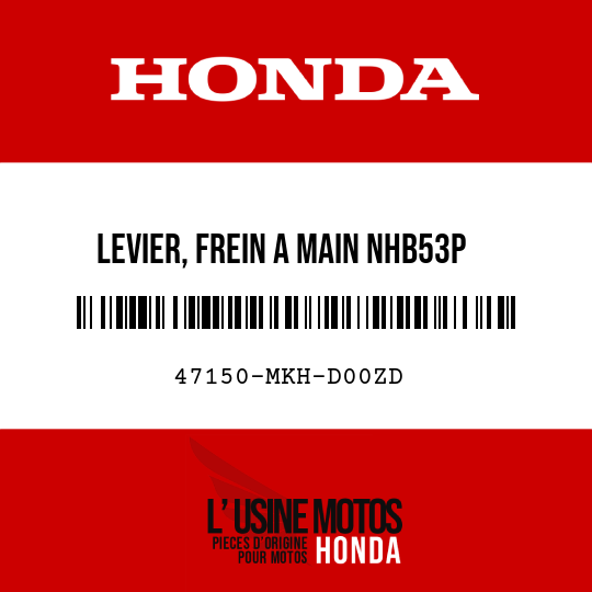 image de 47150-MKH-D00ZD LEVIER, FREIN A MAIN NHB53P