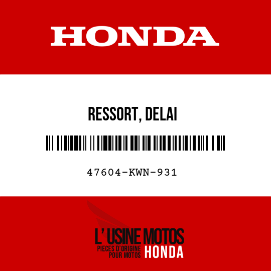 image de 47604-KWN-931 RESSORT, DELAI