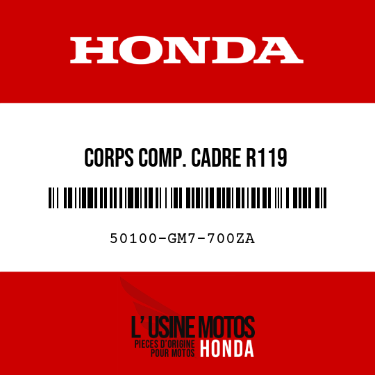 image de 50100-GM7-700ZA CORPS COMP. CADRE R119