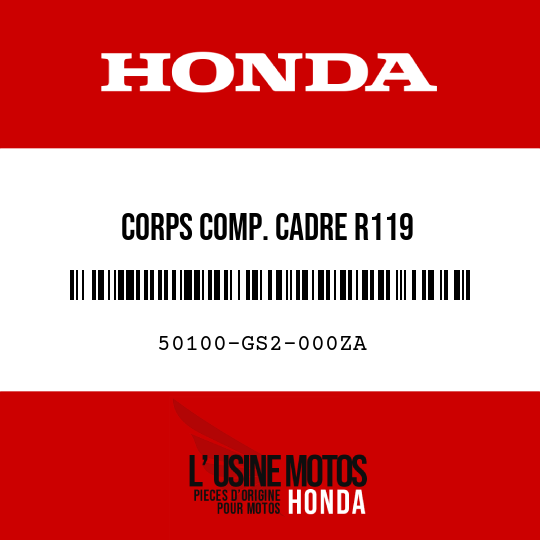 image de 50100-GS2-000ZA CORPS COMP. CADRE R119 