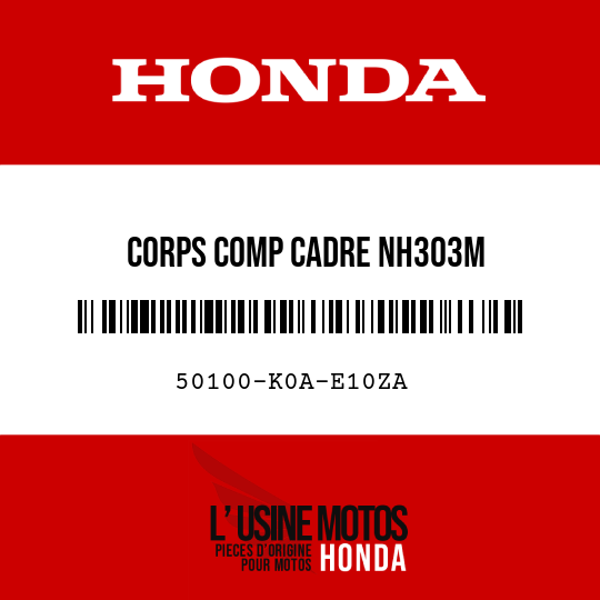 image de 50100-K0A-E10ZA CORPS COMP CADRE NH303M