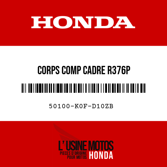 image de 50100-K0F-D10ZB CORPS COMP CADRE R376P