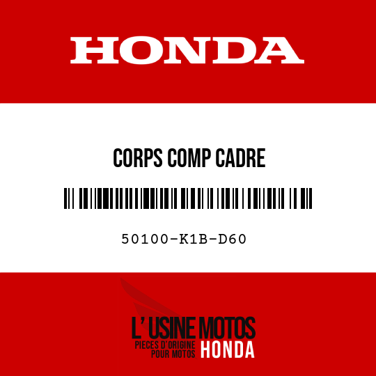 image de 50100-K1B-D60 CORPS COMP CADRE