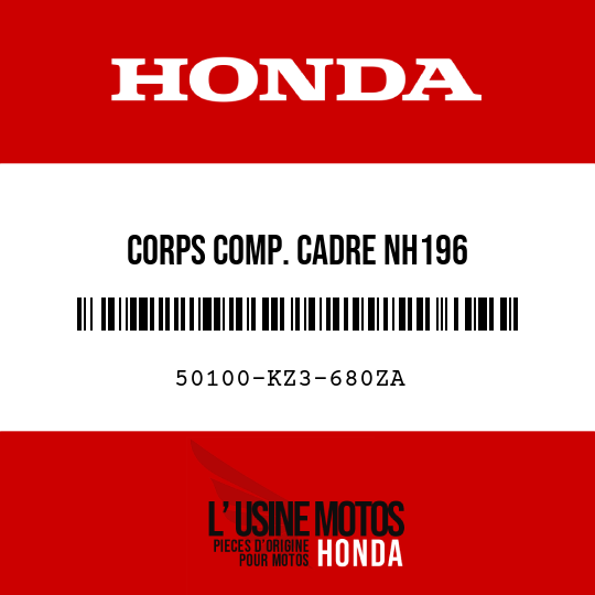 image de 50100-KZ3-680ZA CORPS COMP. CADRE NH196 