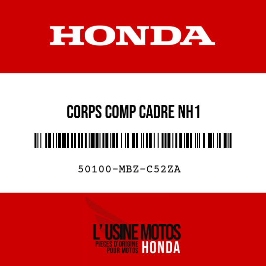 image de 50100-MBZ-C52ZA CORPS COMP CADRE NH1 