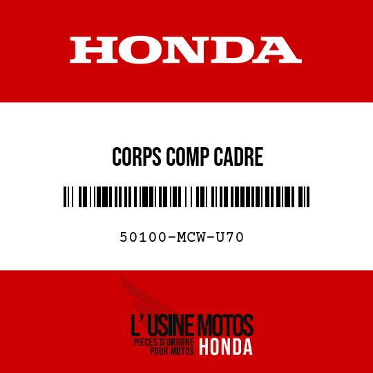 image de 50100-MCW-U70 CORPS COMP CADRE