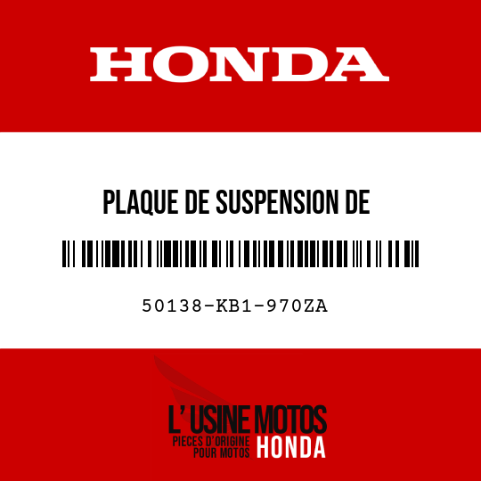 image de 50138-KB1-970ZA PLAQUE DE SUSPENSION DE MOTEURSUPERIEUR R134 