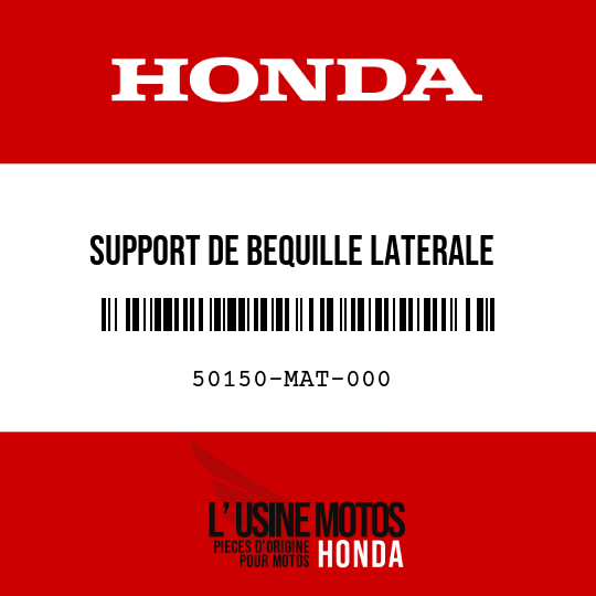 image de 50150-MAT-000 SUPPORT DE BEQUILLE LATERALE