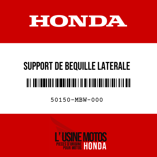 image de 50150-MBW-000 SUPPORT DE BEQUILLE LATERALE
