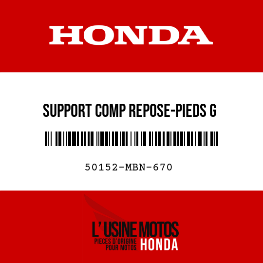 image de 50152-MBN-670 SUPPORT COMP REPOSE-PIEDS G