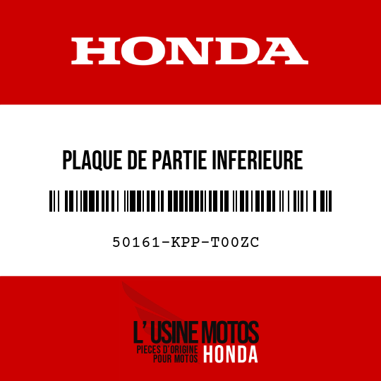 image de 50161-KPP-T00ZC PLAQUE DE PARTIE INFERIEURE DEMOTEUR AV G NH364M