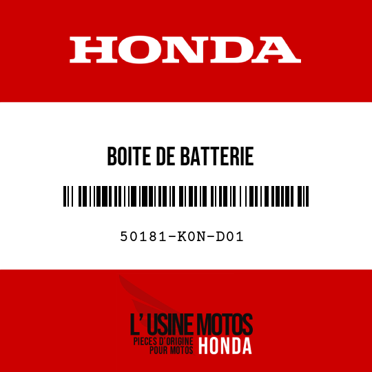 image de 50181-K0N-D01 BOITE DE BATTERIE