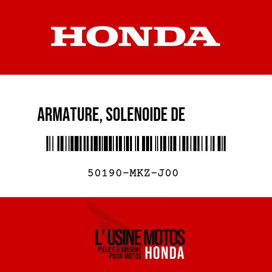 image de 50190-MKZ-J00 ARMATURE, SOLENOIDE DE        COMMANDE DE PURGE SOUPAPE