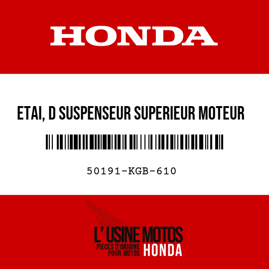 image de 50191-KGB-610 ETAI, D SUSPENSEUR SUPERIEUR MOTEUR