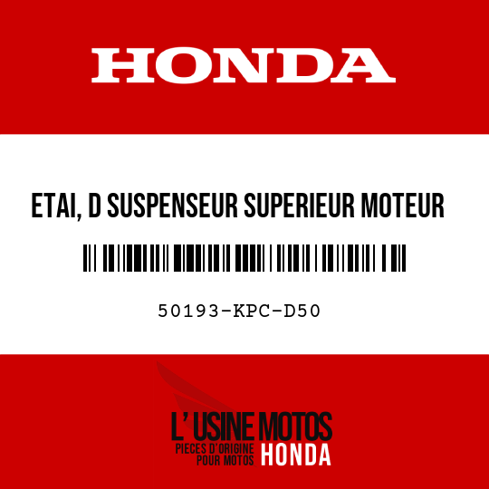 image de 50193-KPC-D50 ETAI, D SUSPENSEUR SUPERIEUR MOTEUR