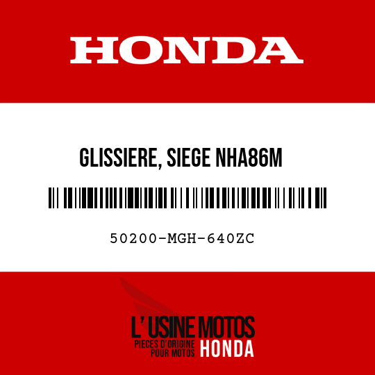 image de 50200-MGH-640ZC GLISSIERE, SIEGE NHA86M