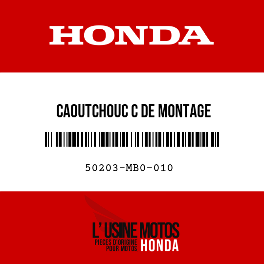 image de 50203-MB0-010 CAOUTCHOUC C DE MONTAGE