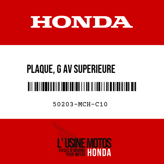 image de 50203-MCH-C10 PLAQUE, G AV SUPERIEURE     SUSPENSEUR MOTEUR