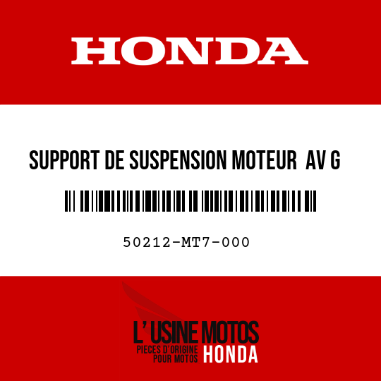 image de 50212-MT7-000 SUPPORT DE SUSPENSION MOTEUR  AV G