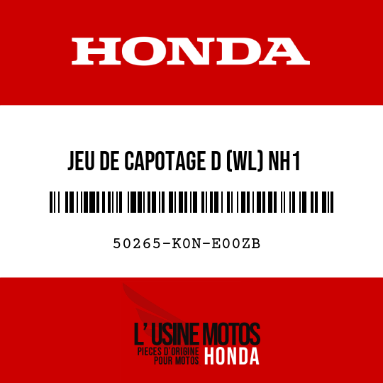 image de 50265-K0N-E00ZB JEU DE CAPOTAGE D (WL) NH1