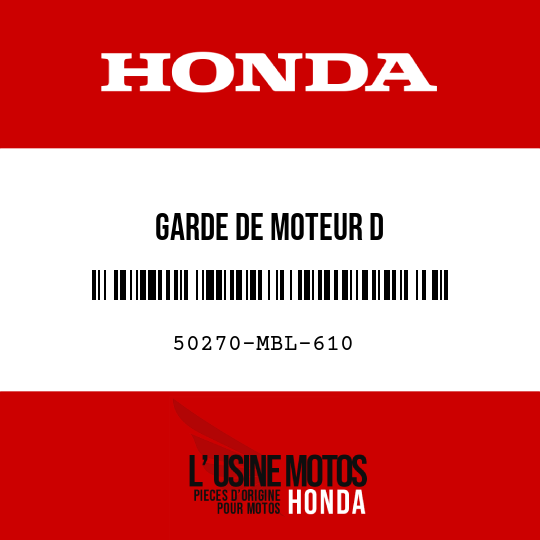 image de 50270-MBL-610 GARDE DE MOTEUR D