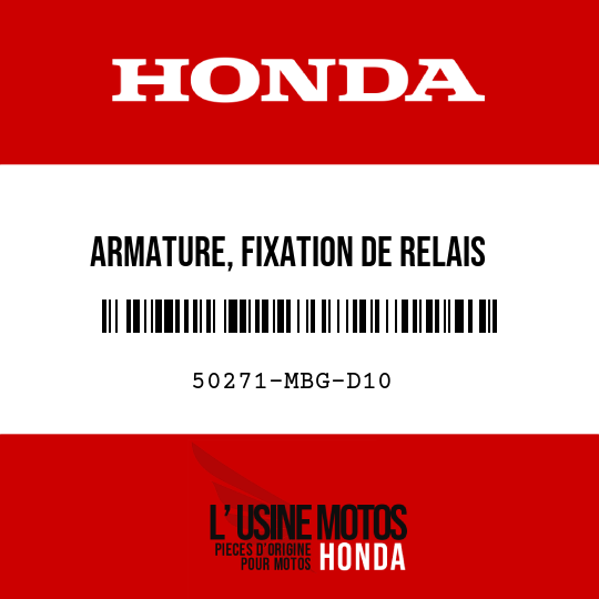 image de 50271-MBG-D10 ARMATURE, FIXATION DE RELAIS