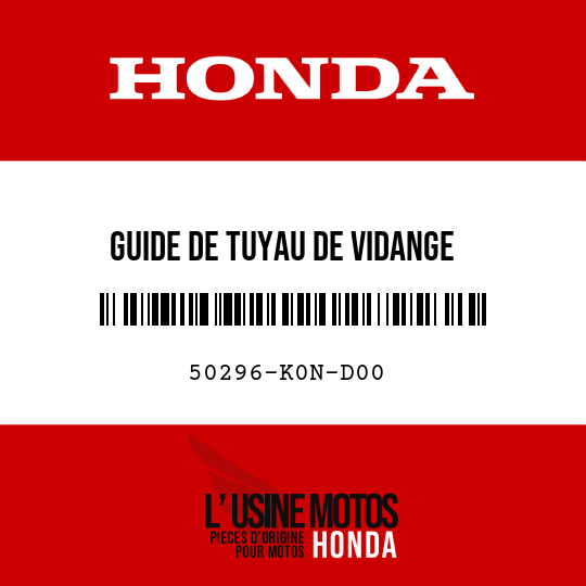 image de 50296-K0N-D00 GUIDE DE TUYAU DE VIDANGE