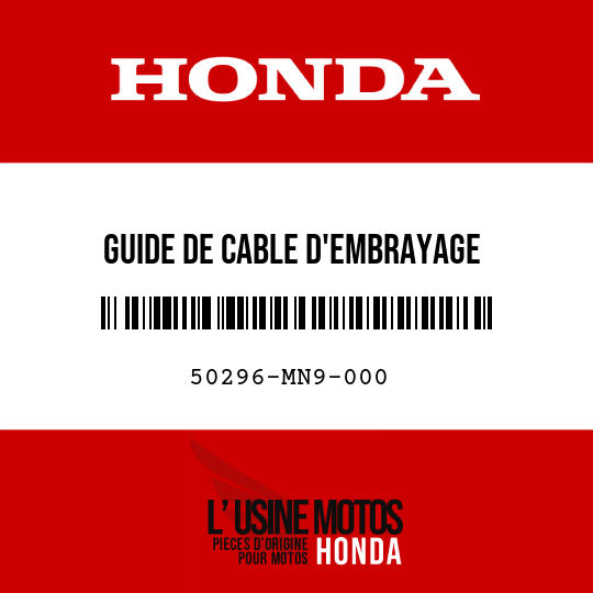 image de 50296-MN9-000 GUIDE DE CABLE D'EMBRAYAGE