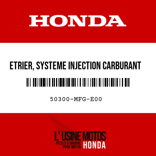 image de 50300-MFG-E00 ETRIER, SYSTEME INJECTION CARBURANT PROGRAMME