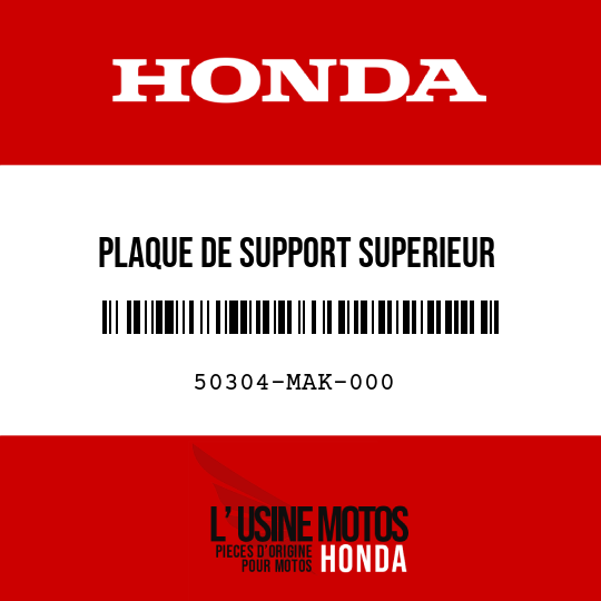 image de 50304-MAK-000 PLAQUE DE SUPPORT SUPERIEUR DEMOTEUR AR D