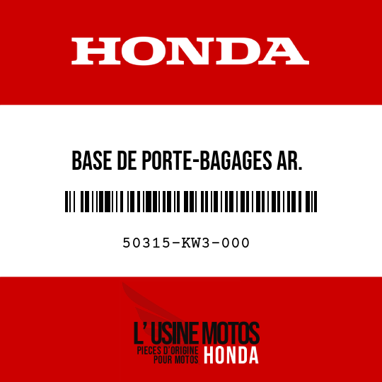 image de 50315-KW3-000 BASE DE PORTE-BAGAGES AR.