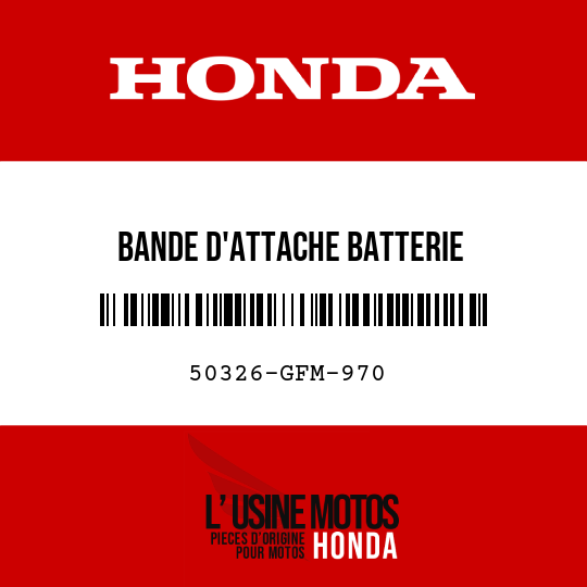 image de 50326-GFM-970 BANDE D'ATTACHE BATTERIE