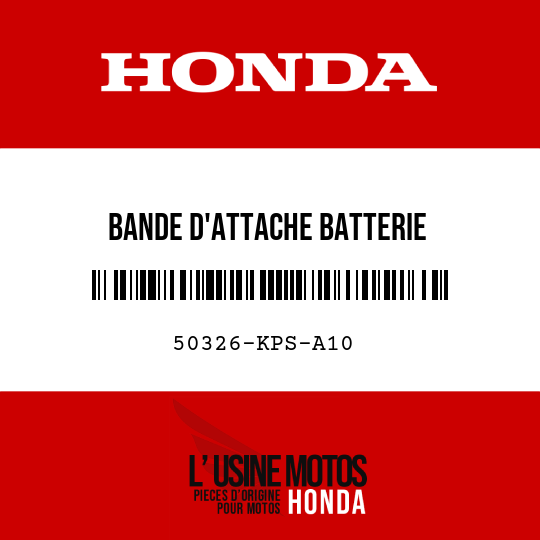 image de 50326-KPS-A10 BANDE D'ATTACHE BATTERIE